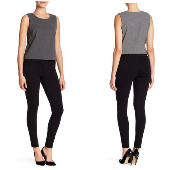 Amanda & Chelsea Black Knit Slim Legs Pants Sz 12 - Picture 1 of 8